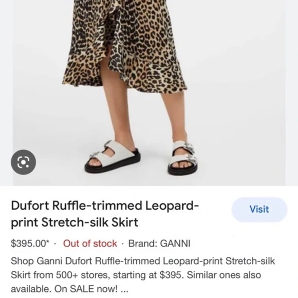 Ganni 100% Silk Wrap Skirt - Picture 3 of 5